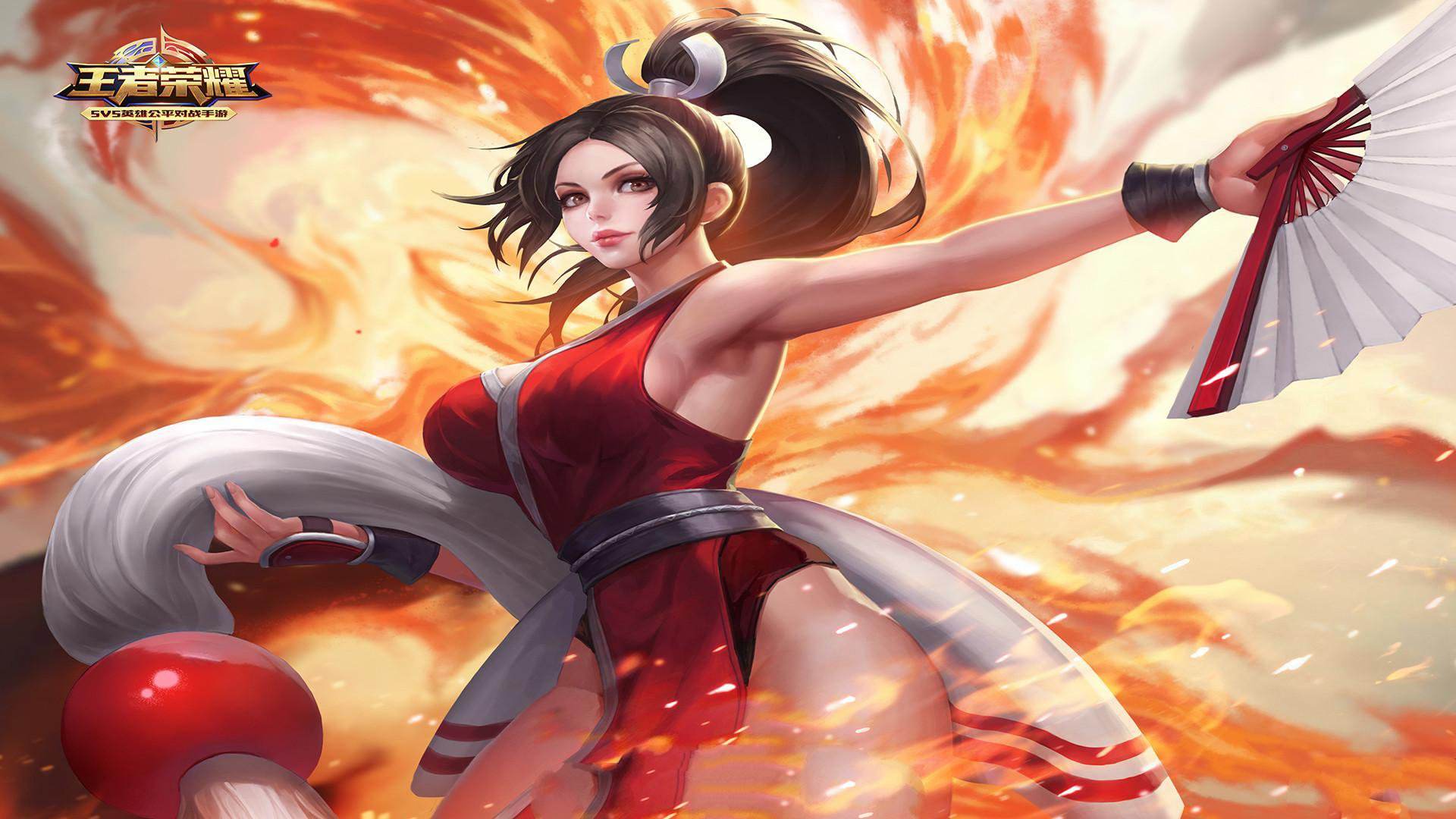 王者荣耀来看看高端局别人的不知火舞一扇子半血没了就很离谱