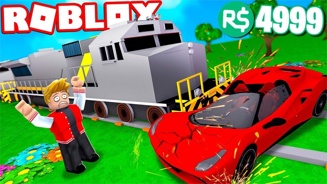Roblox火车撞击模拟器：体验火车对撞！汽车摧毁大作战！小格解说