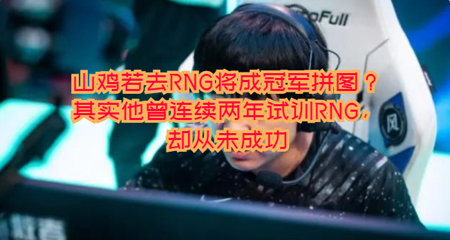 山鸡曾连续两年试训RNG，却从未成功