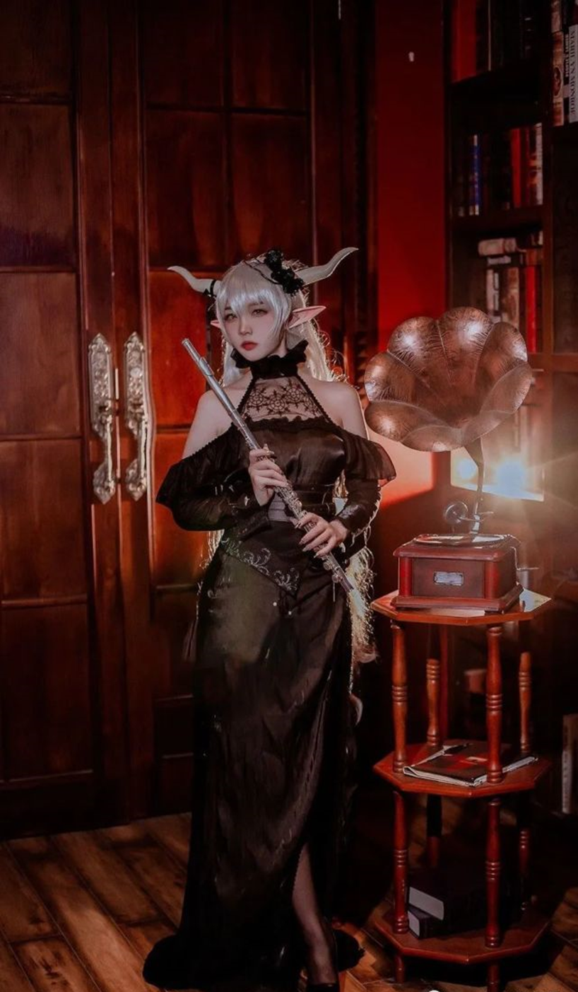cos：明日方舟闪灵cos正片＠二佐