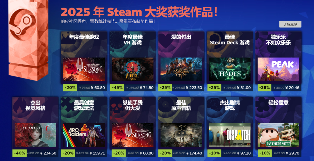 游戏资讯：《粒粒的小人国》测试招募开启；2025年Steam大奖名单公布​​​​​​​​​​​​​​​​​​​​​​​​​​​​​​