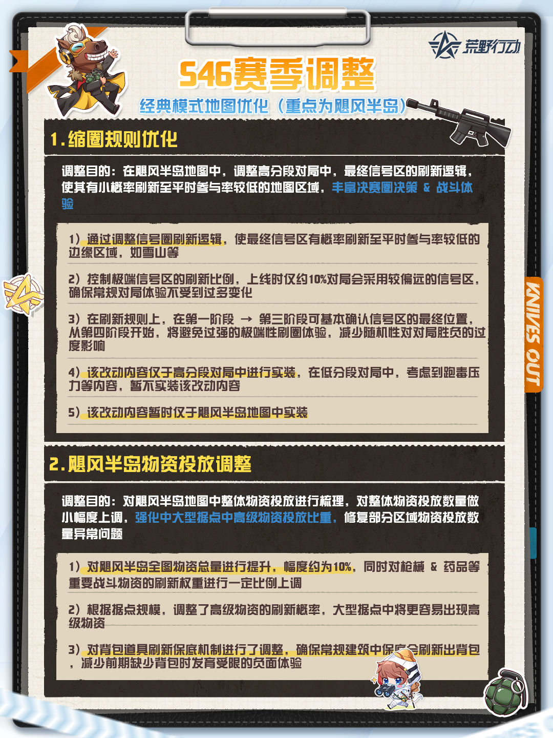 📍 S46赛季调整预告📍