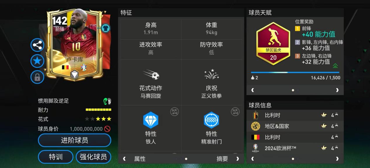 欧洲杯甄选球员测评——卢卡库 上