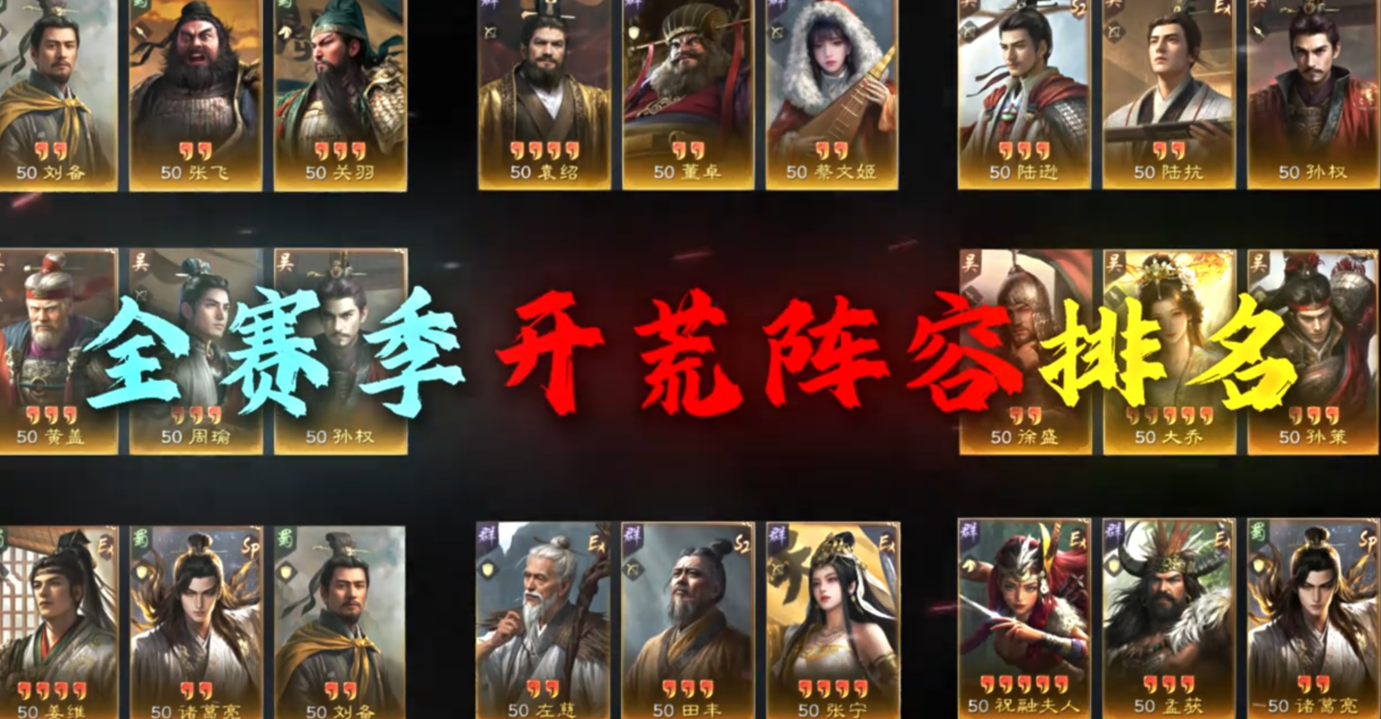 全赛季开荒队强度TOP8！