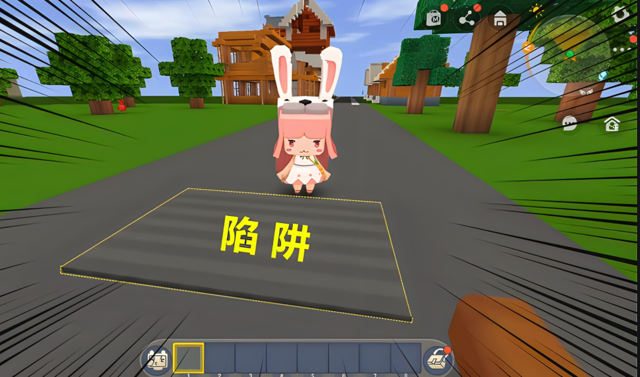 《迷你世界》逆天陷阱攻略，专治破坏狂，地刺陷阱成“熊孩子克星”！