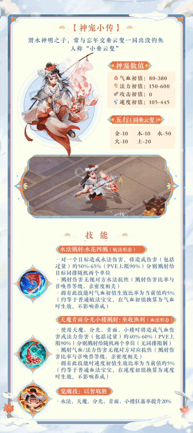 这新召唤兽好“溅”啊！大话首个双形态溅射法宠“小垂云”明日上线