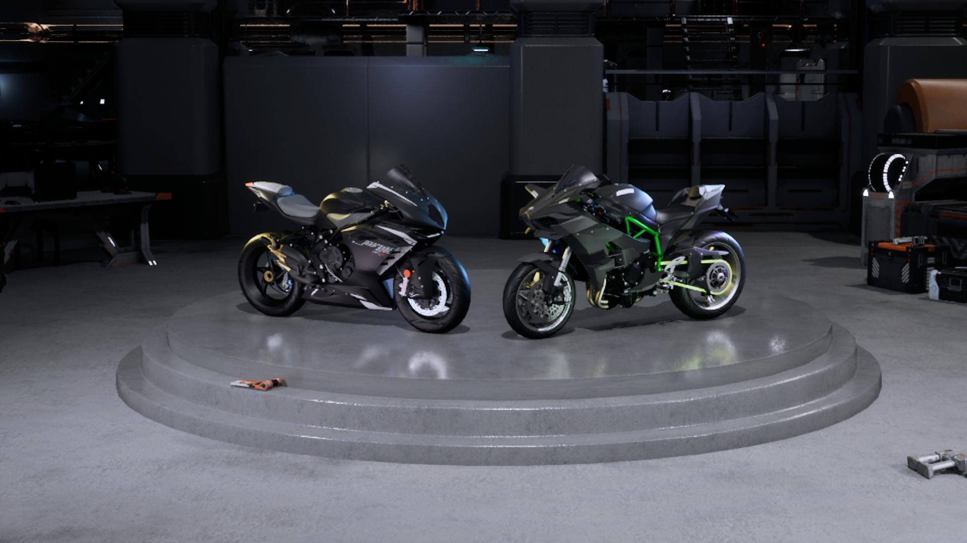 速度与美学的巅峰对决「Kawasaki H2R与MV Agusta F3 800」11月5日狂飙上线