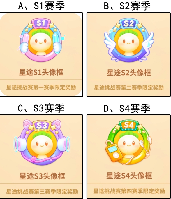 【已开奖】星途赛季的头像框中你最喜欢哪个？