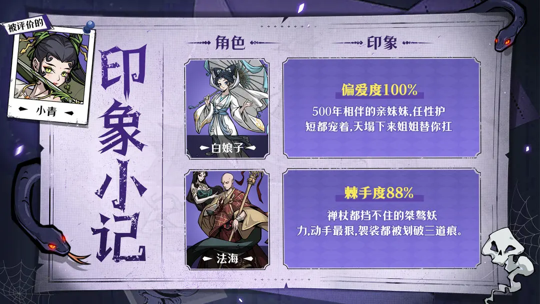 官方印象卡出炉！你最认同谁的评价？