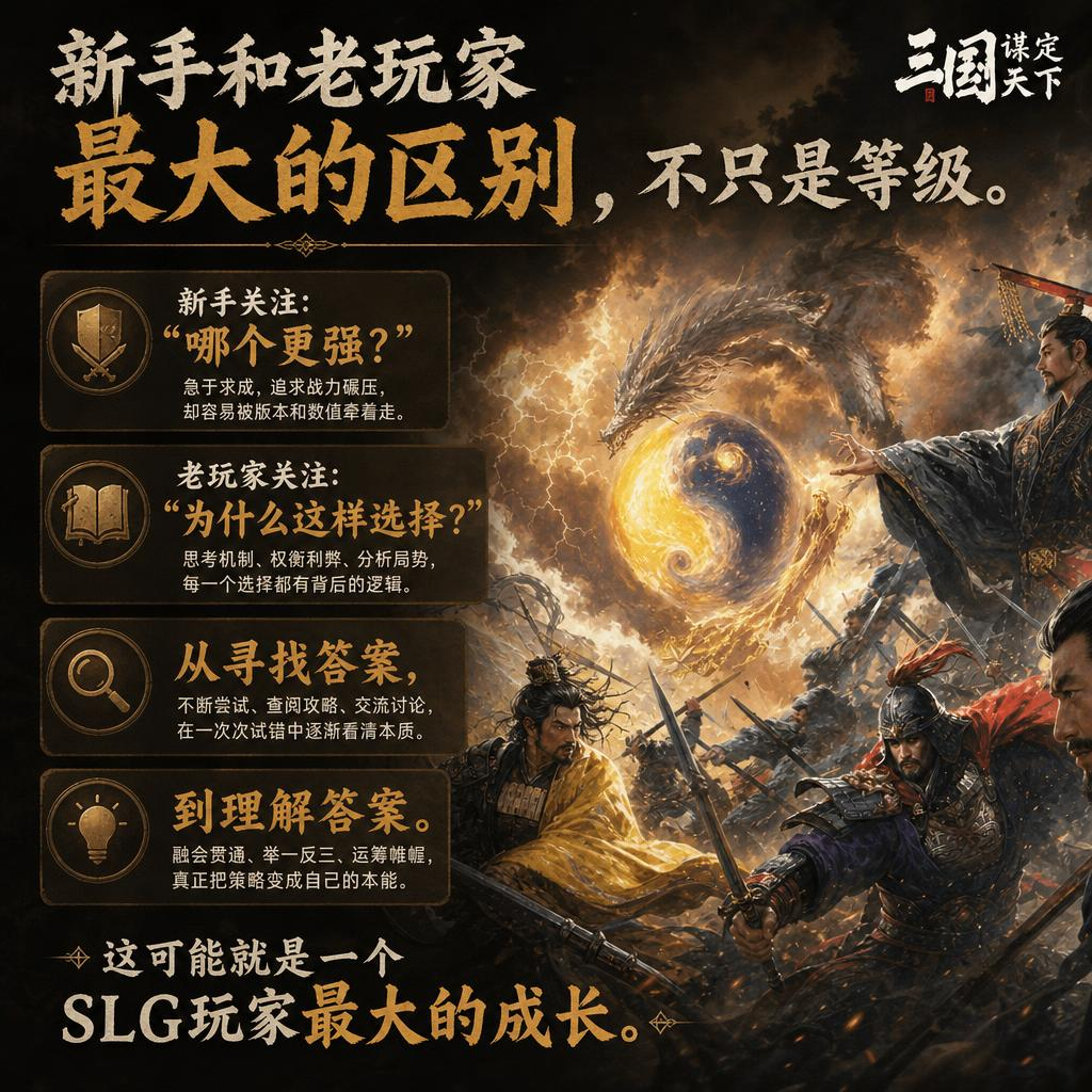 新手和老玩家最大的区别，不只是等级