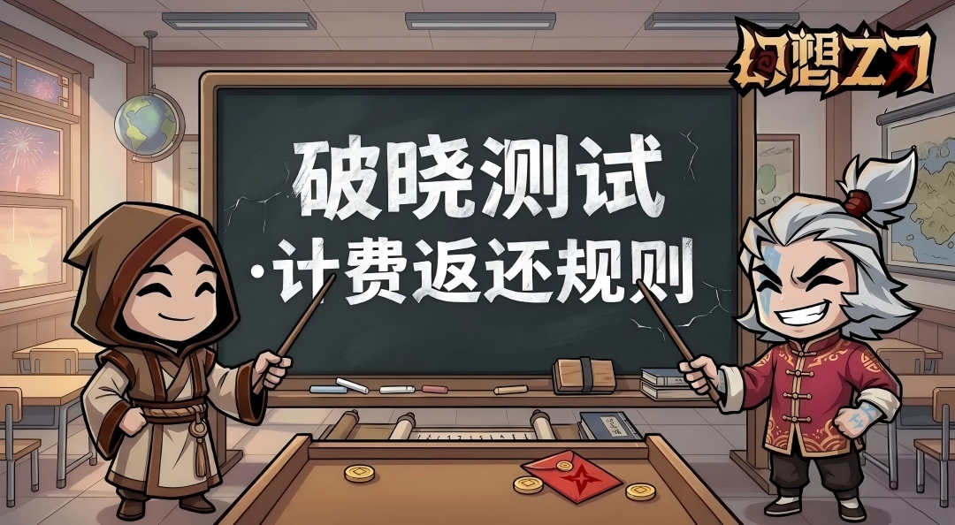 《幻想之刃》【重要❗❗】测试充值返还规则说明