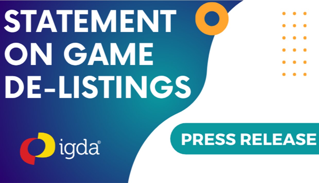 Steam下架后继，IGDA国际游戏开发者协会发声：警惕第三方干扰游戏开发