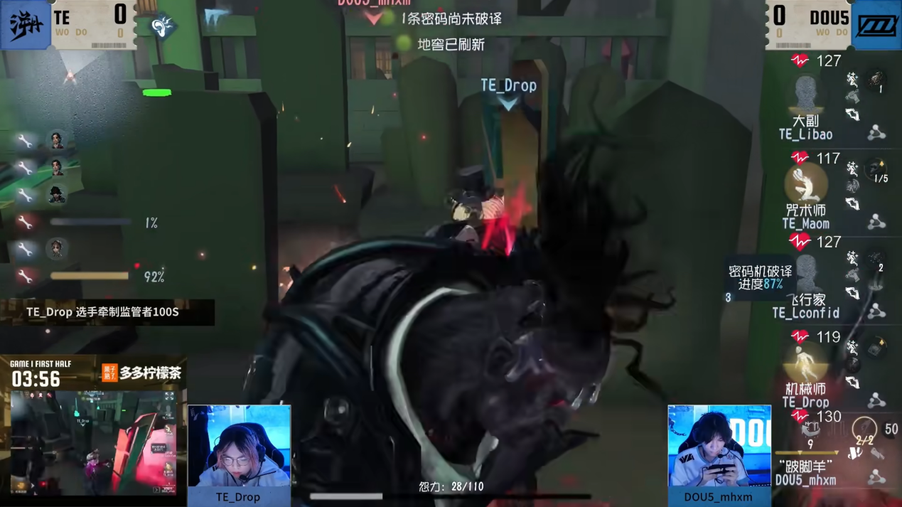 中流砥柱！TE_Drop牵制辅助全面领航破敌阵！——《第五人格》2025IVL秋季赛第六周赛报发布