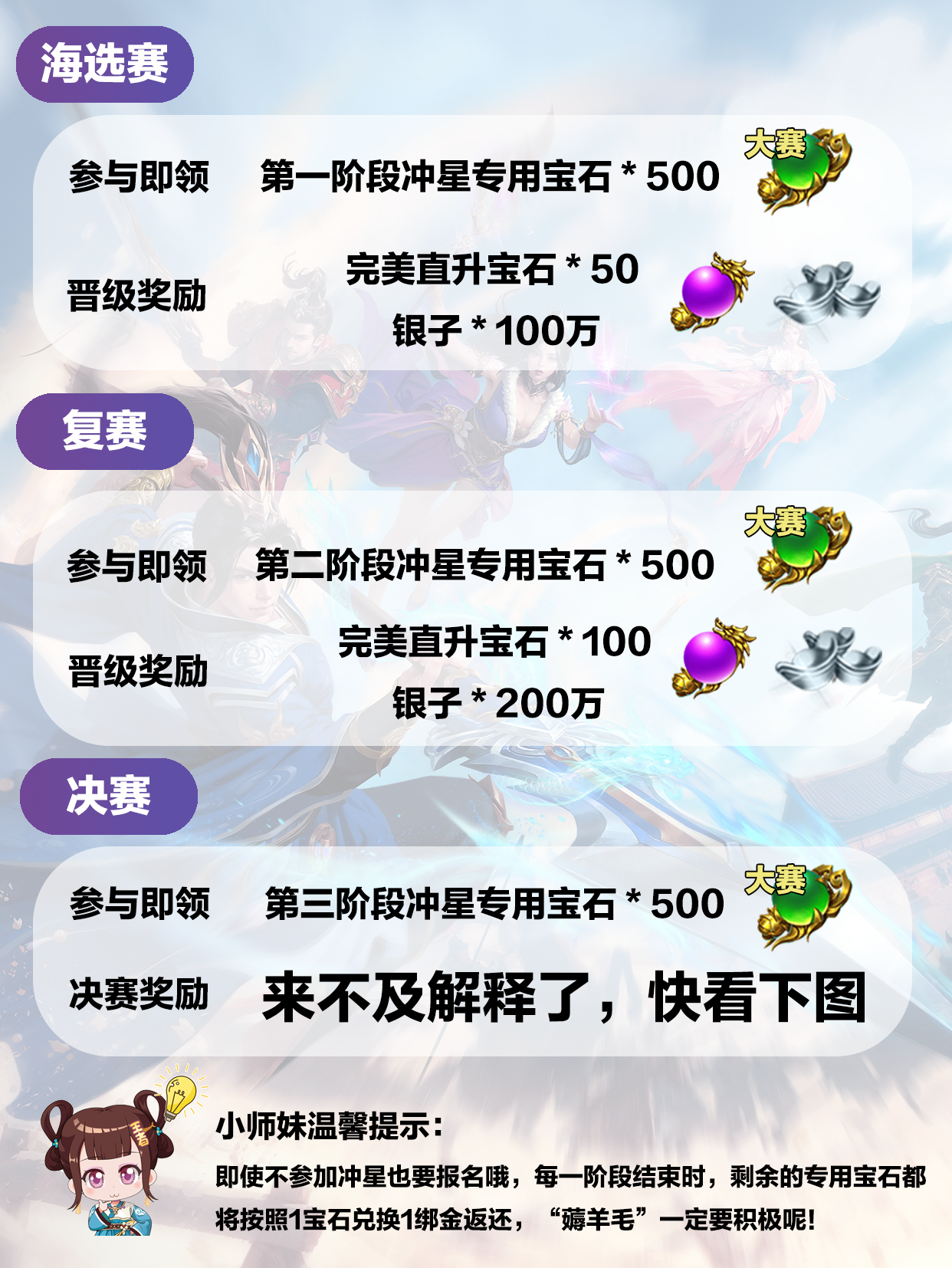 8月8夏日盛典：冲星大赛，送十五星！