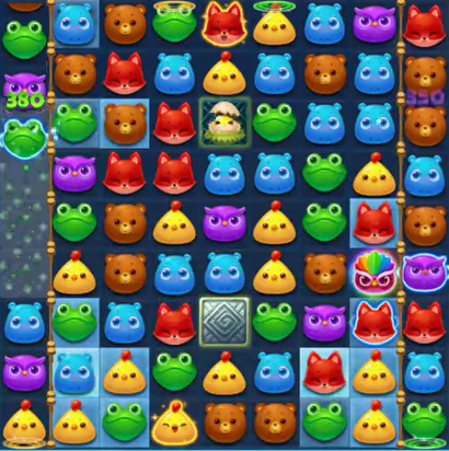 开心消消乐：清理冰块要孵化大量小鸡做魔力鸟特效冲击两侧