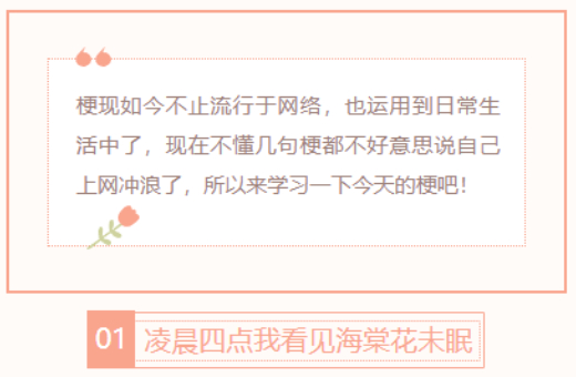【每日梗图】凌晨四点我看见海棠花未眠