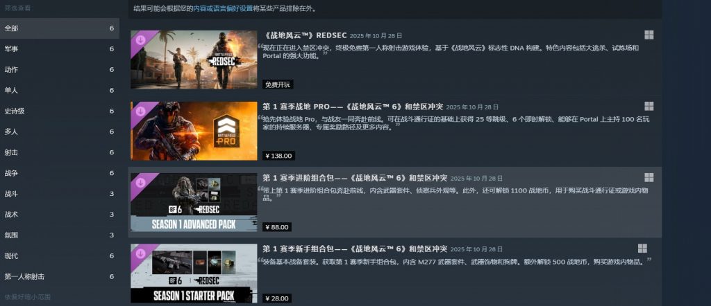 跟PUBG正面刚！《战地6》发布免费大逃杀模式，Steam同时在线达54万人
