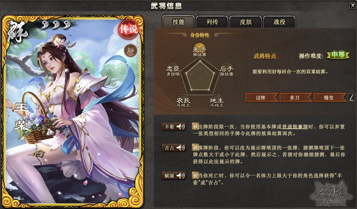 【武将攻略】寻找记忆中的荣光——王荣