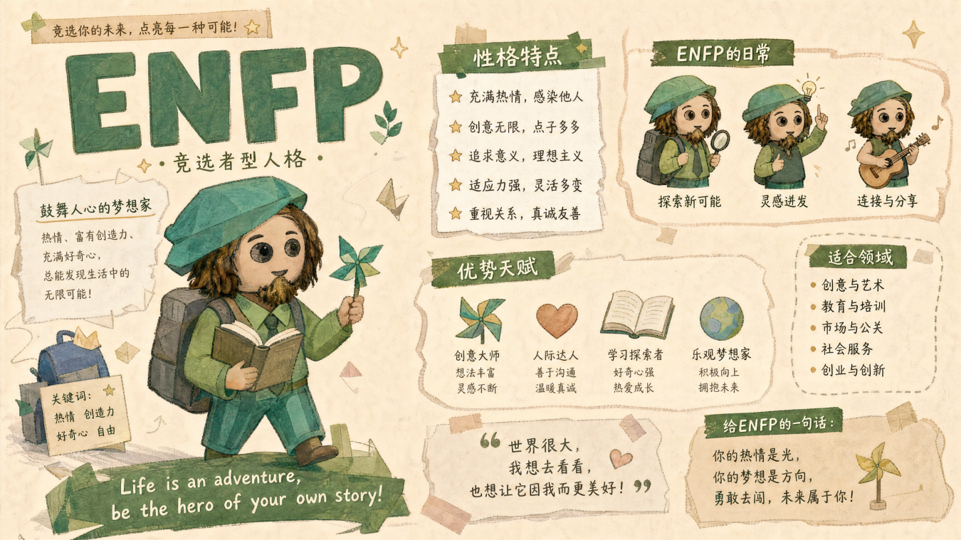 村落MBTI图鉴|ENFP——部落里的快乐小神仙