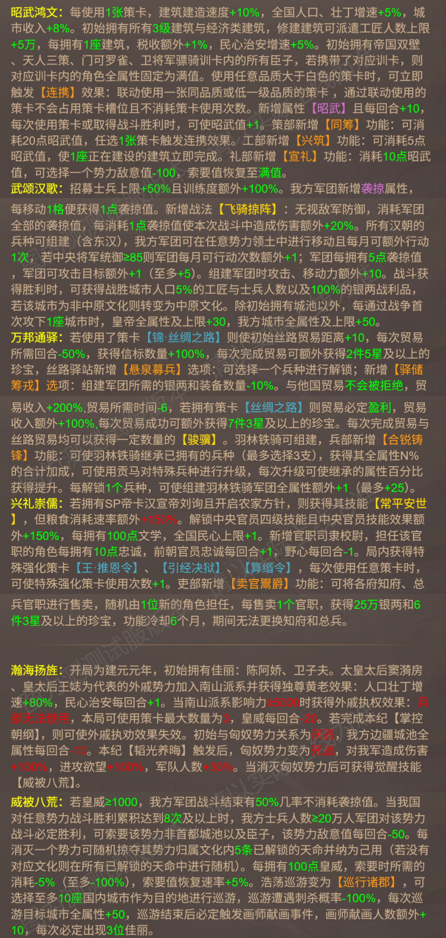 帝卡爆料 |「剑指漠北」刘彻&「霸王杂治」刘询卡测评曝光！