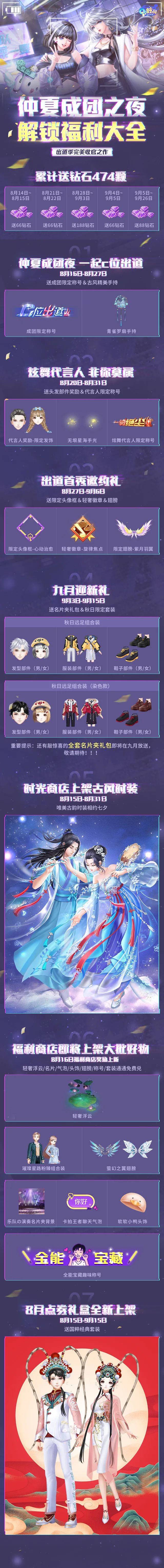 璀璨八重礼丨474钻/轻奢浮云/限定粉臻全放送！共迎成团收官之夜~
