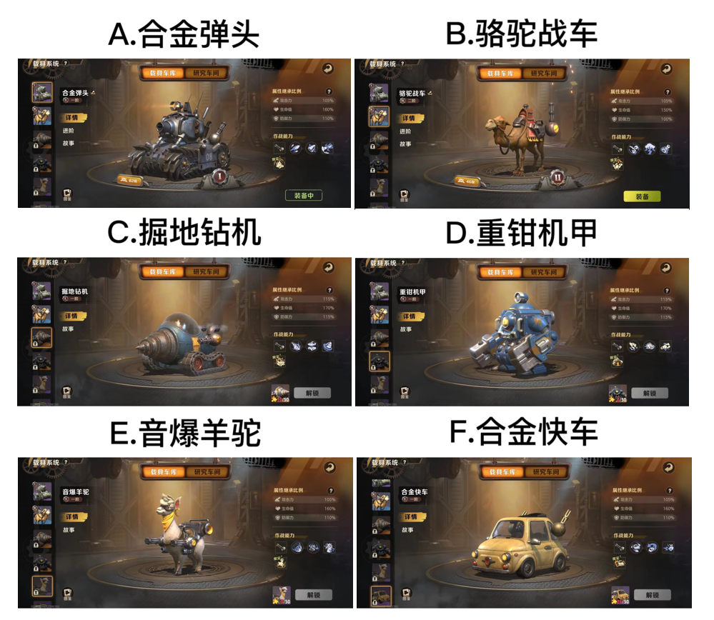 【已开奖】你最喜欢哪辆载具？