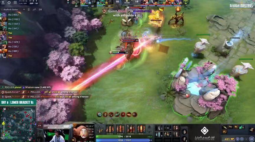 利雅得大师赛昨日赛况：LGD 0:2不敌Quest被淘汰