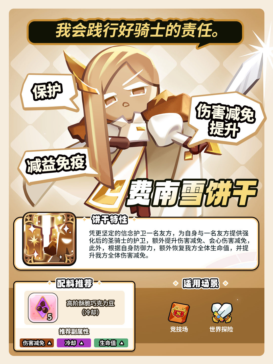 「受到邀请是我的荣幸。」费南雪饼干 魔法糖情报