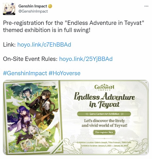 游戏资讯：网易卡牌游戏《秘境对决》宣布将重启运营；《原神》明年1月将在巴黎举办艺术展