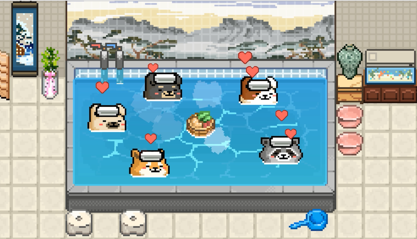 模拟游戏《线条小狗：动物温泉》发售：Steam 首发九折 23.4 元