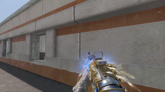 一款传说级品质的涂装，【绝境-天鹅骑士】同样拥有多重专属特效！