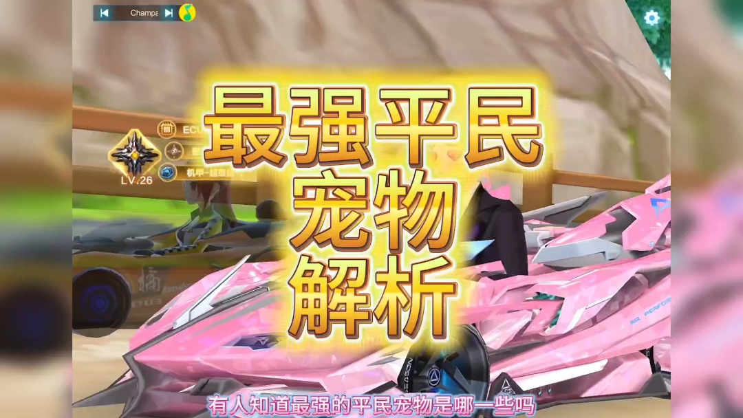 宠物最新排名，最强平民宠物解析