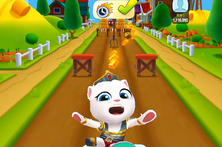 汤姆猫跑酷冰霜汤姆和霓彩安吉拉哪个好用