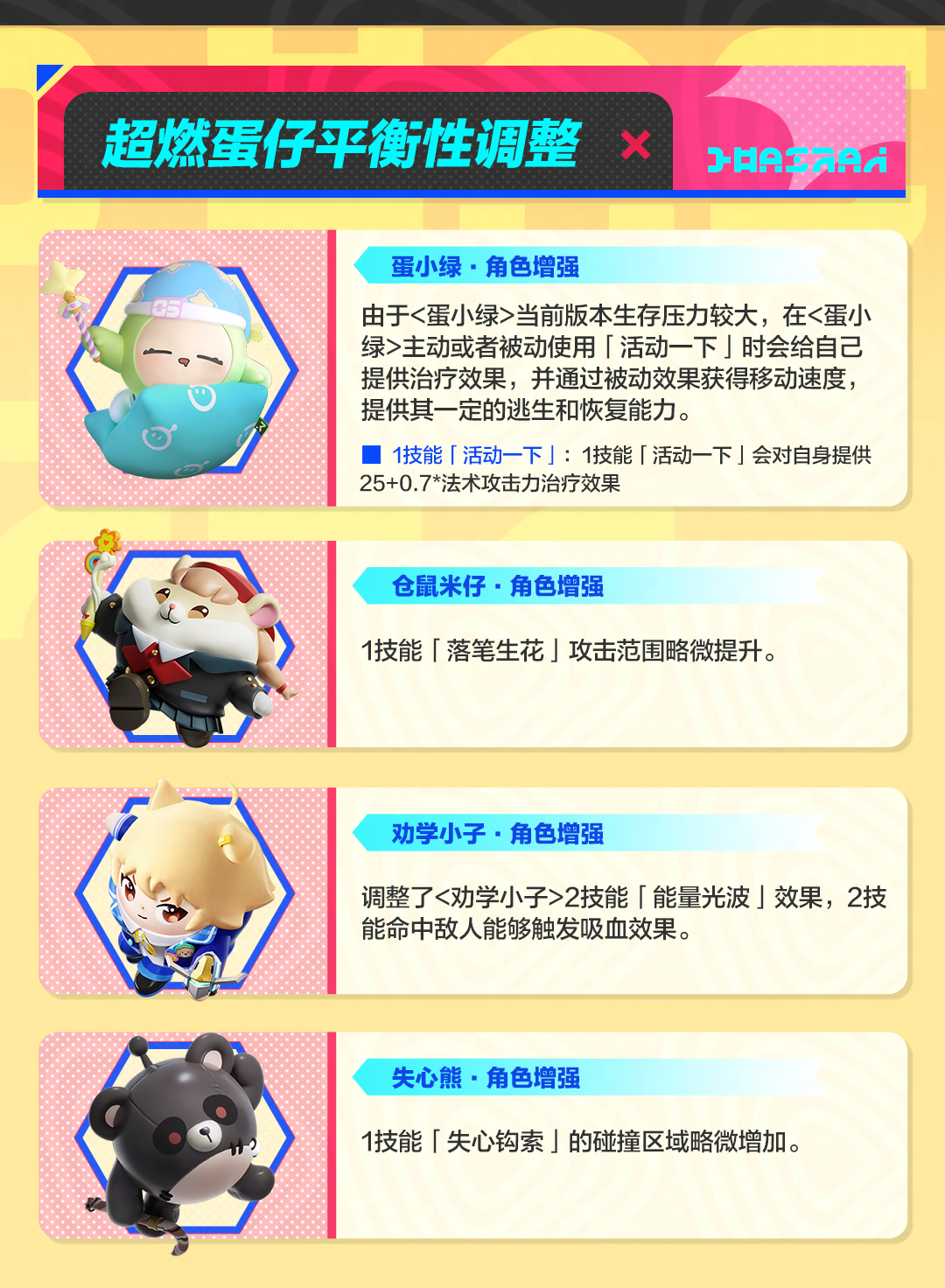【超燃系列玩法】平衡性调整与系列优化
