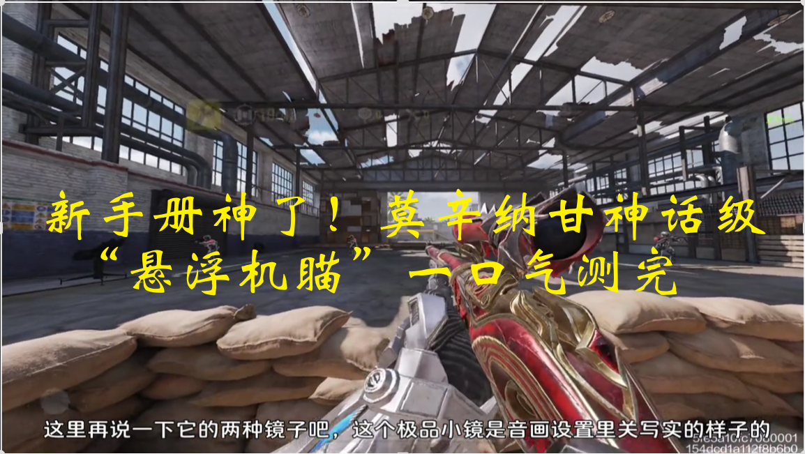 新手册神了！莫辛纳甘神话级“悬浮机瞄”一口气测完