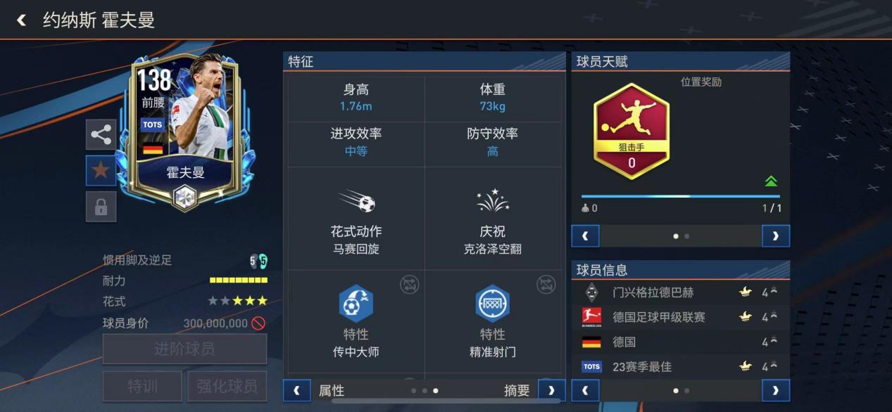 前腰位置球员推荐——霍夫曼