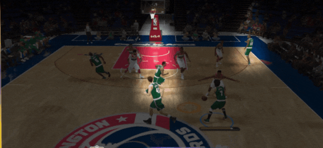 【战术解析】 适合大前锋背身单打的HIGH 54战术