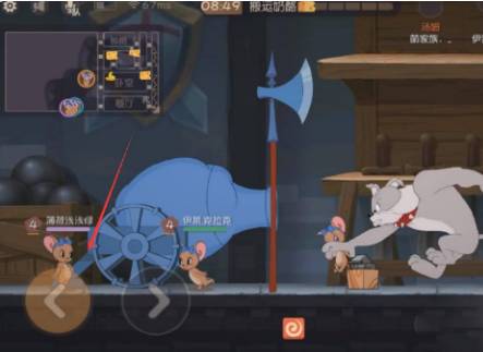 猫和老鼠雪夜古堡地面下落栅栏在哪里