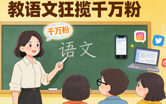 跨行教语文狂揽千万粉 戳中教辅圈多少痛点