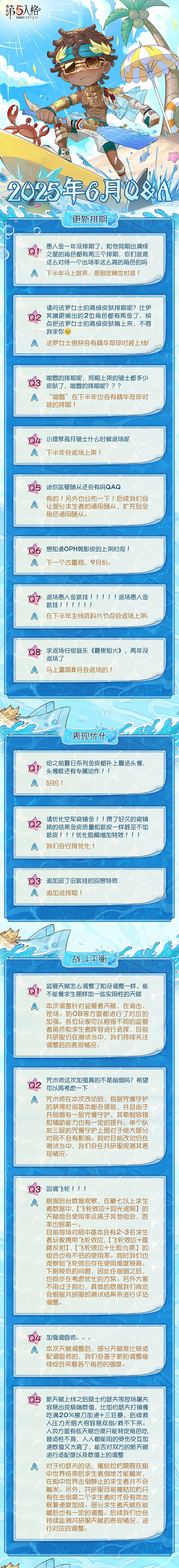 【卧谈会】2025年6月Q&A汇总送达！