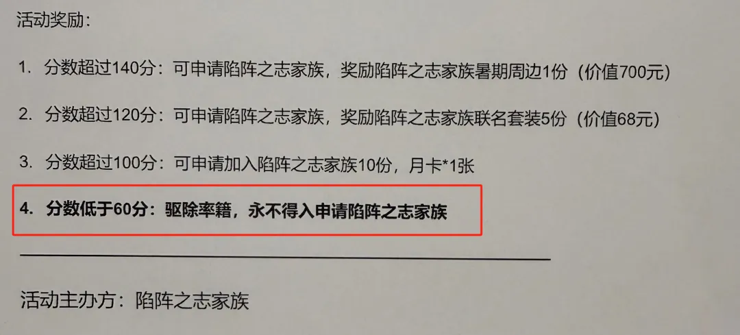 率土教委：不满60分开除率籍？