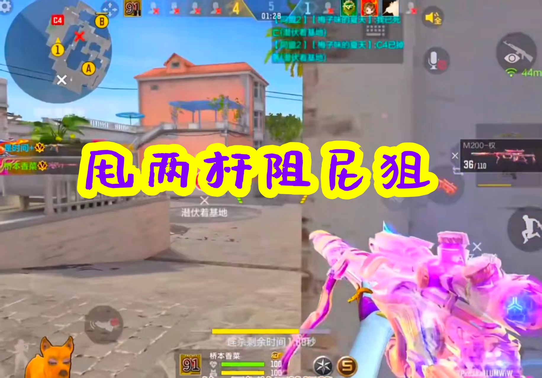 甩两杆阻尼狙