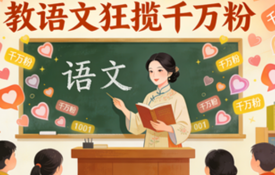 跨行教语文狂揽千万粉 戳中教辅圈多少痛点