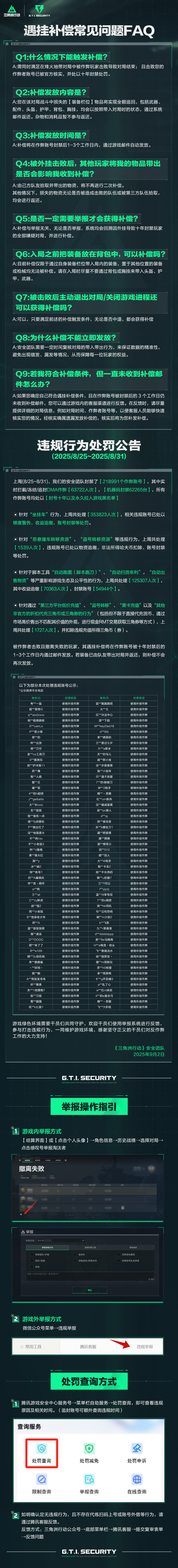 遇挂补偿常见问题FAQ＆违规行为处罚公告