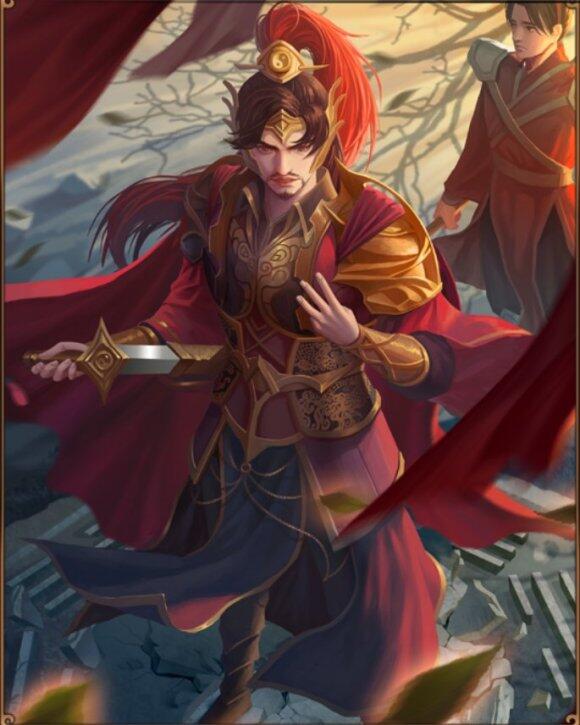 三国杀中最悲情原画,皆是临终最后一刻,他在昭烈庙以死明志