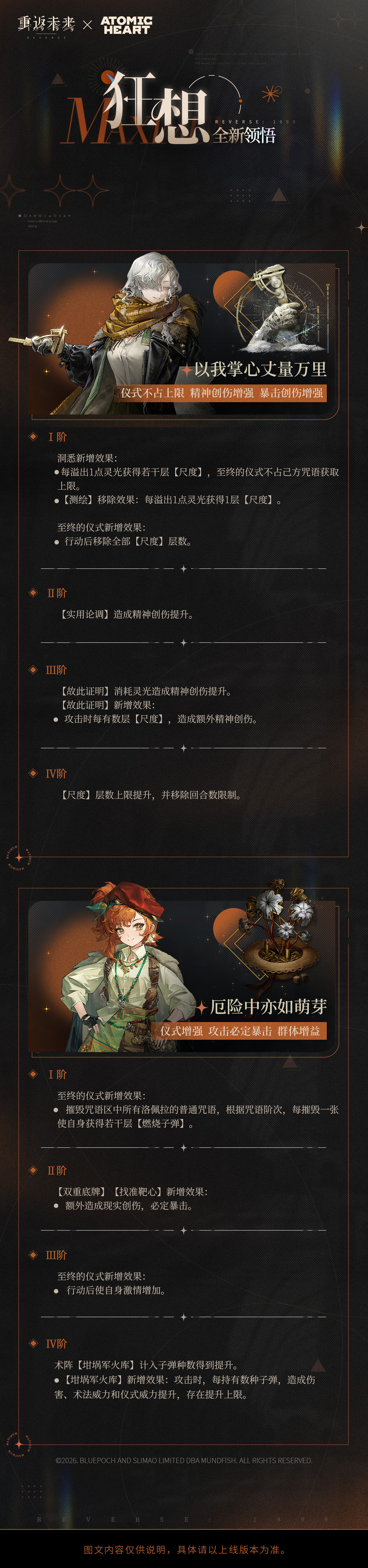 增幅系统「狂想」即将新增以下角色！
