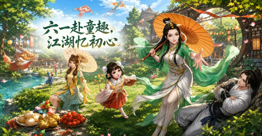 有奖征集丨谁说大侠不能过六一？晒天龙江湖回忆，赢童年怀旧零食！