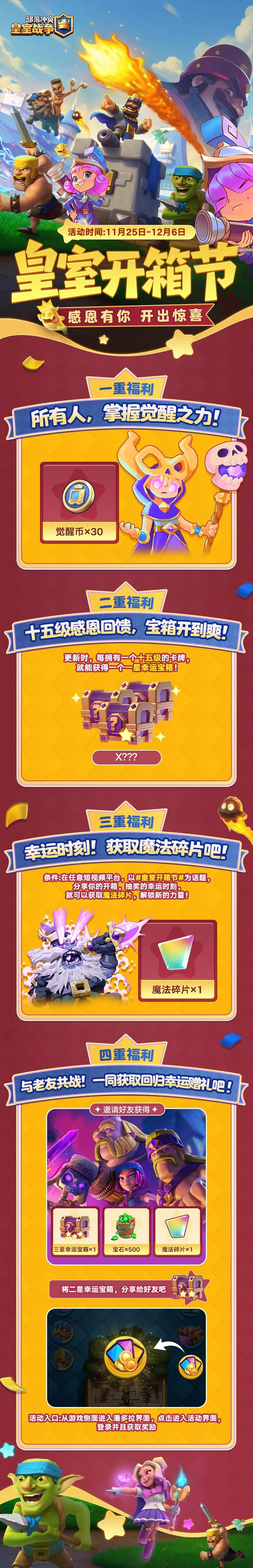 皇室开箱节！感恩有你，开出惊喜！让我们继续一同向前！