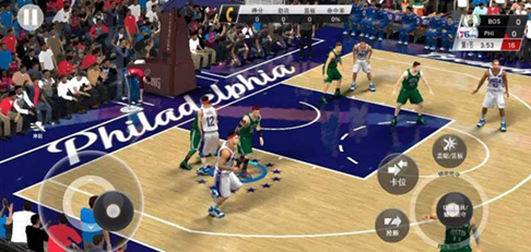 美职篮2K20：低位进攻勾手动作看投篮条更精准慕课使用艾尔杰弗森
