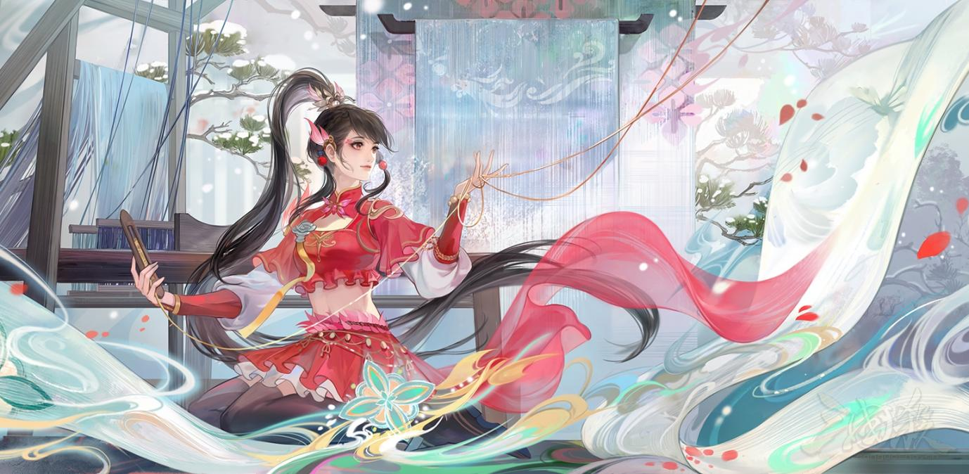 三国杀：情丝织雪*鲍三娘皮肤赏析